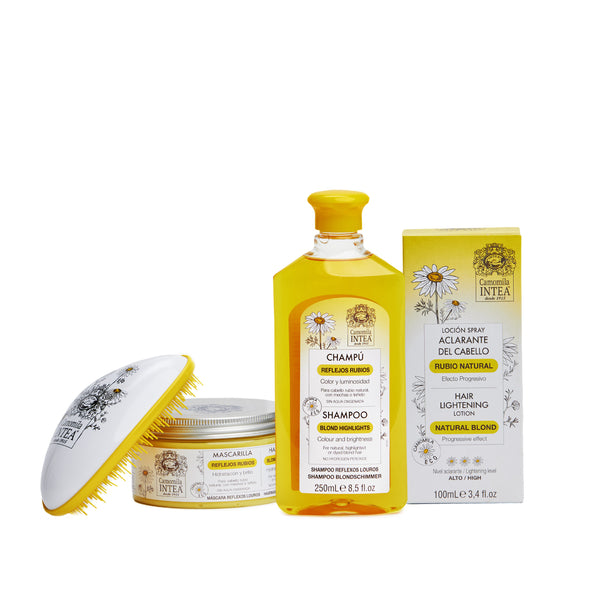 Camomila Intea@ Brunette and/or dark blond hair treatment. Free hairbrush and travel bag.