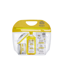 Camomila Intea® blond highlights hair treatment. Free hairbrush and travel bag.